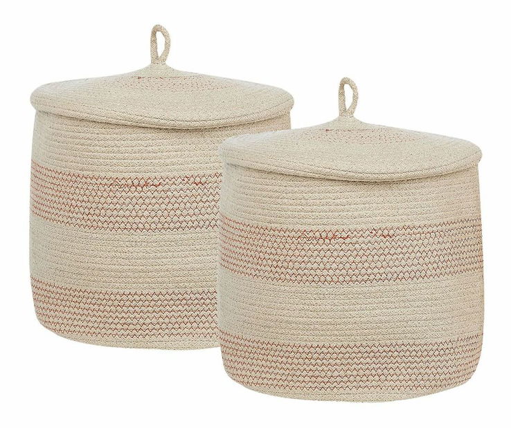 Set 2 ks úložných košů Seara (béžová)