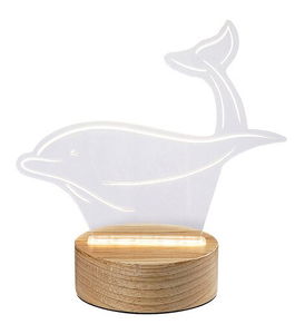 Stolní lampa Akali 76002 (buk + bílá)