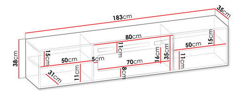 TV skříňka/stolek s elektrickým krbem Pinata (černá + černá lesklá)