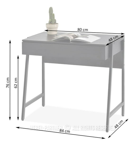 PC stolek Norsinimo (krémová)