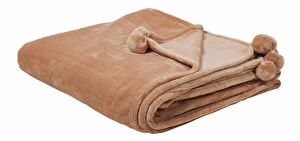 Deka 220x200 cm TEKRE (polyester) (hnědá)