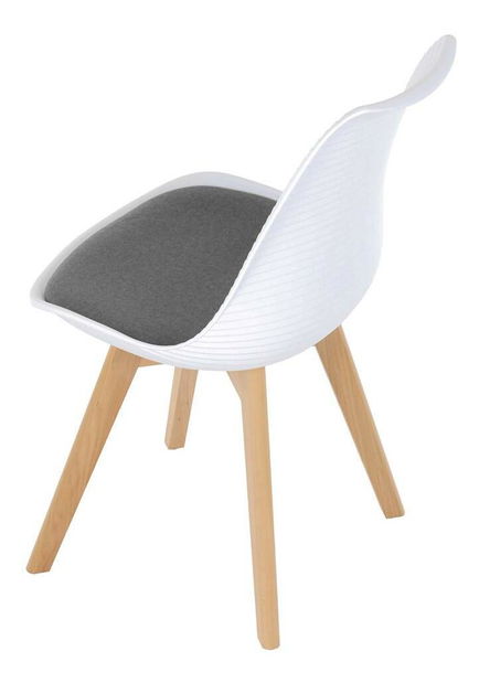 Jídelní židle Consulares (bílá + šedá)