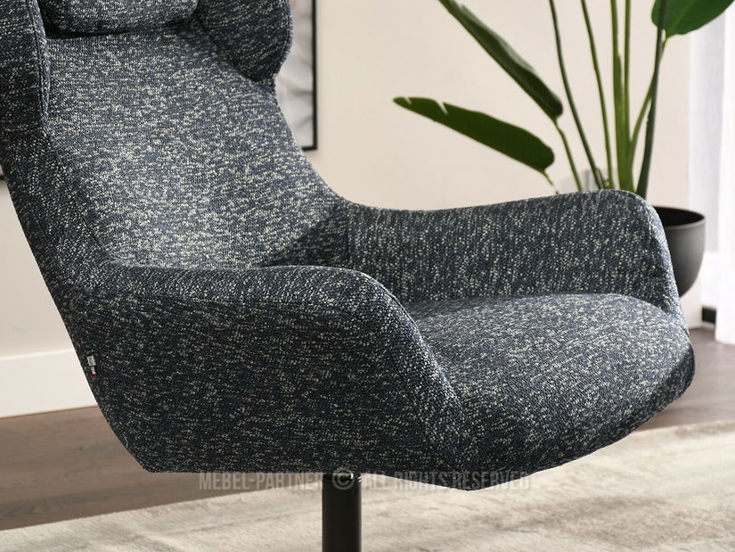 Křeslo Irma (námořnická modrá + černá)