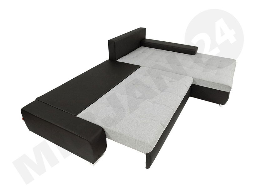 Rohová sedací souprava Hesron (stříbrná)