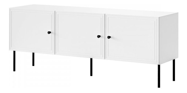 TV skříňka Bas 150 3D (bílá + černá)