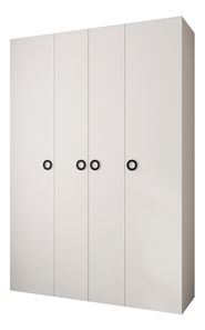 Šatní skříň 170 cm Carmela 40-1 (bílá + černá)