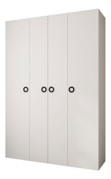Šatní skříň 170 cm Carmela 40-1 (bílá + černá)