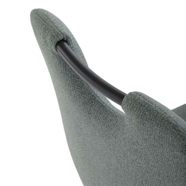 Jídelní set Atribuirles (šedý mramor + zelená) (pro 4 osoby)