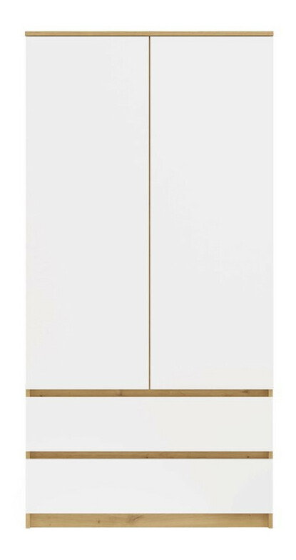 Šatní skříň Musecalo 1 (dub artisan + bílá)