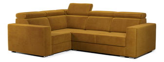 Rohová sedací souprava Viktoria 2R1 (L) (hořčičná Monolith 48)
