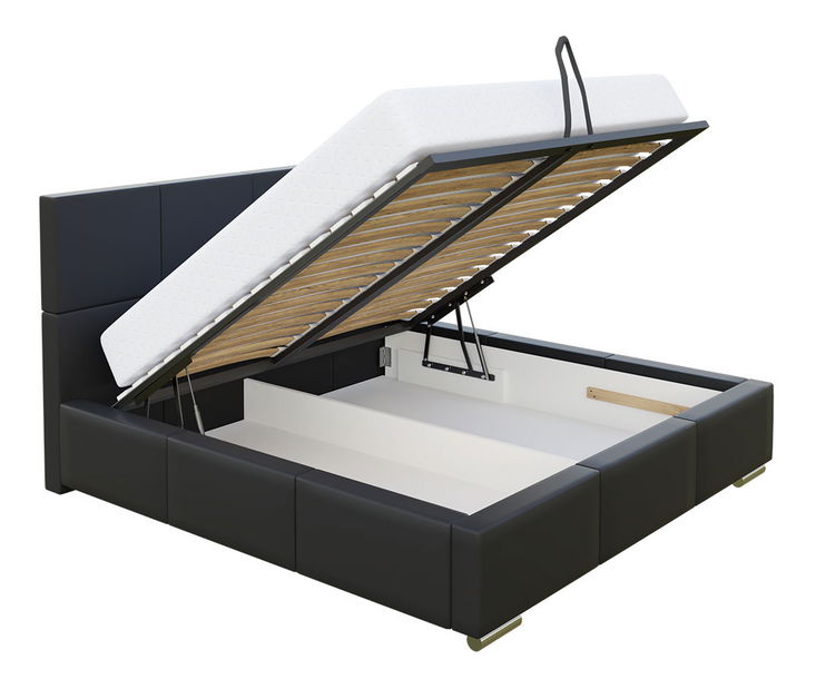 Manželská postel 180 cm Alizee (šedá)