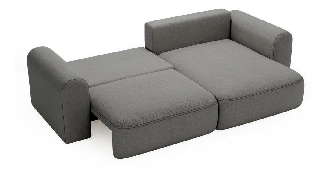 Rohová sedací souprava Sorento (tmavě šedá + černá)