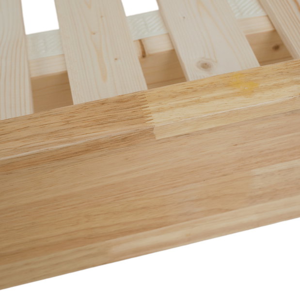 Manželská postel 180 cm Novedades (přírodní) (s roštem)