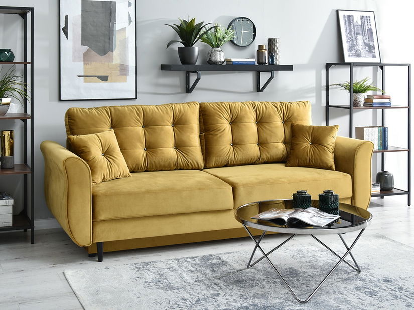 Pohovka dvousedačka Lirica (černá)