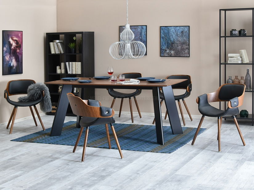 Židle Tina (ořech tmavý + ořech)