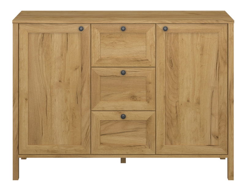 Komoda Keira 2D3S (dub craft zlatý)