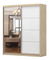 Šatní skříň Mebur 35 180 (dub sonoma + zrcátko + lesk bílý)