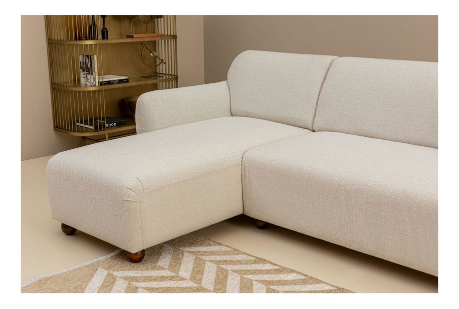 Rohová sedačka Edoletta 1 (L) (bílá)