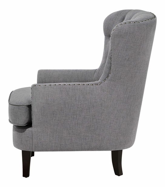 Křeslo ušák Vaner (světle šedá)