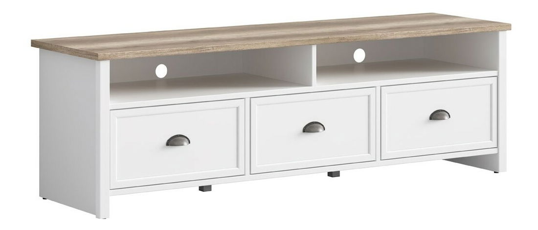TV stolek/skříňka BRW Cannet RTV3S (bílá)