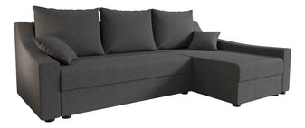 Rohová sedací souprava Opal L (tmavě šedá) (P)