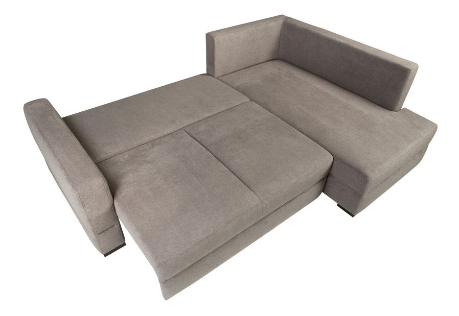 Rohová sedací souprava BRW Alan II Lux 3DL.REC šedobéžová (P)