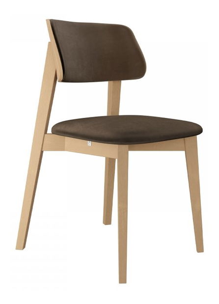 Jídelní židle KD 63 C (buk + hnědá)