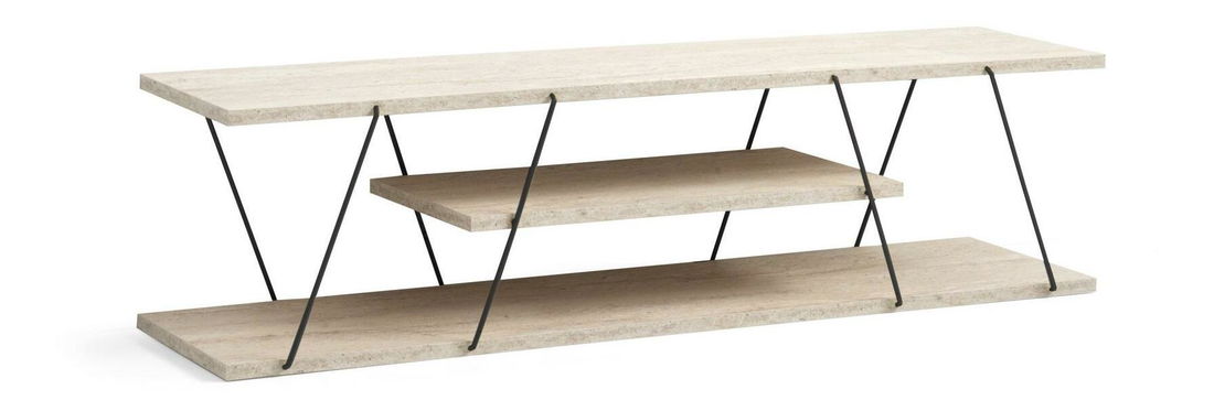 TV stolek/skříňka Cana (černý mramor)