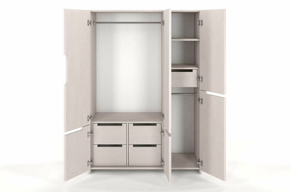 Šatní skříň Naturlig Larsos 3D5S (buk)