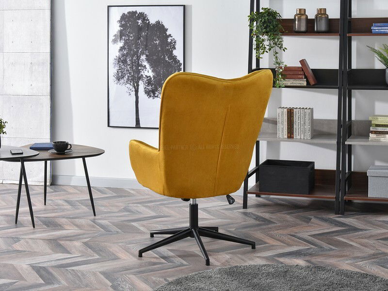 Křeslo Truni (žlutá + černá)