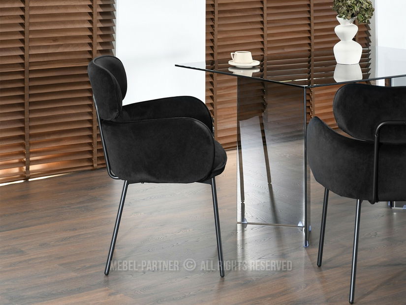 Jídelní židle Aguado (černá)