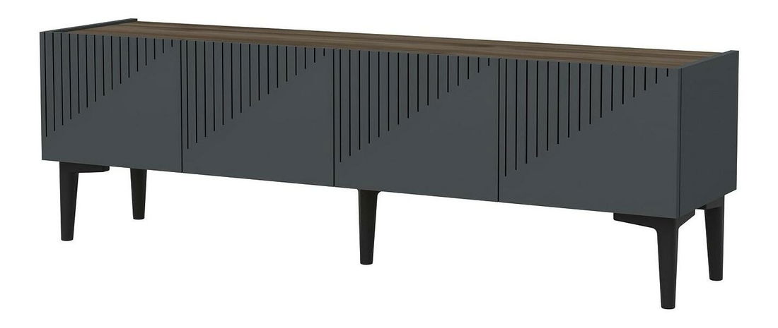 TV stolek/skříňka Tomune 4 (antracit + ořech)