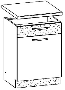 Spodní kuchyňská skříňka Modesta MD16 D60 S1