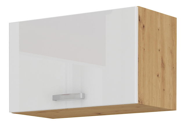 Horní kuchyňská skříňka Arryn 60 GU-36 1F (dub artisan + lesk bílý)