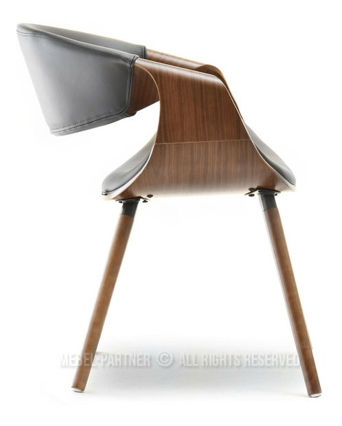 Židle Bjorn K (šedá + ořech)