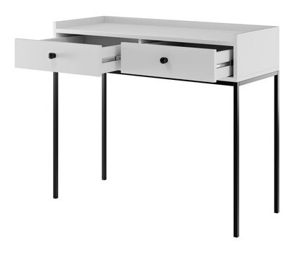 Toaletní stolek Tezarta 2SZ (světle šedá + černá)