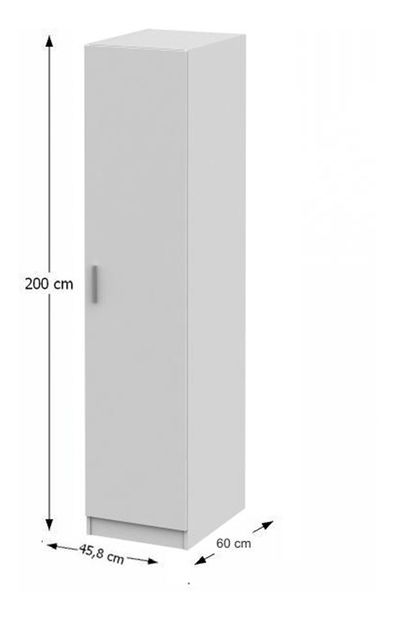 Policová skříň Izetta Typ 1 (bílá)