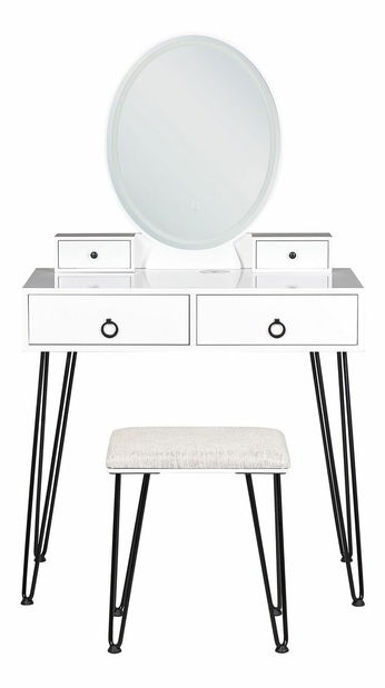 Toaletní stolek Soja (bílá)