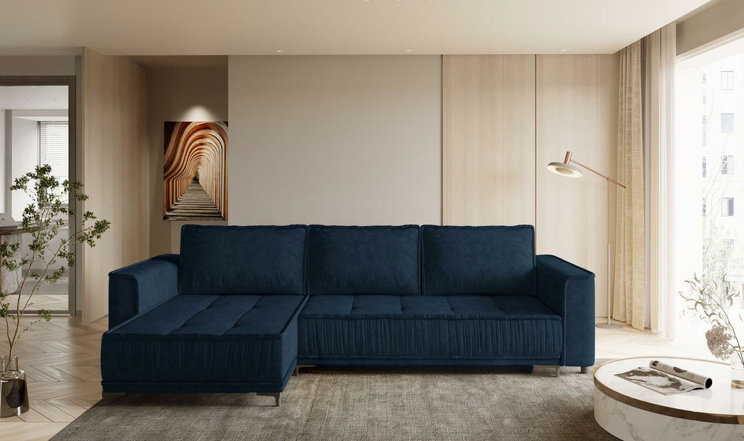 Rohová sedačka Darandenos S (tmavě modrá) (L)