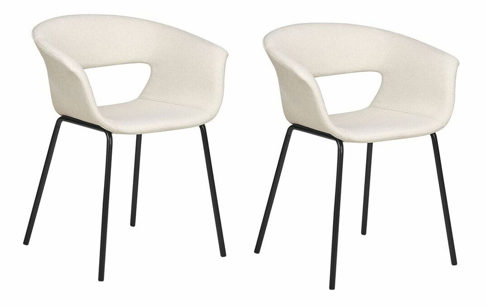 Set 2 ks jídelních židlí Ezra (béžová)