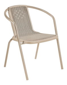 Zahradní židle Fendy (champagne)ocel + plast)