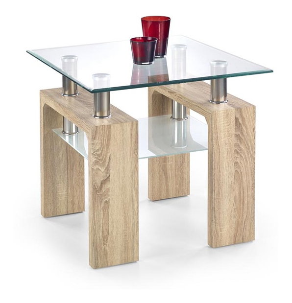 Konferenční stolek Diamond H KWADRAT (dub sonoma) (dub sonoma)