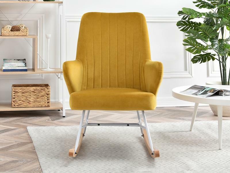 Křeslo Florida (žlutá + buk černý)