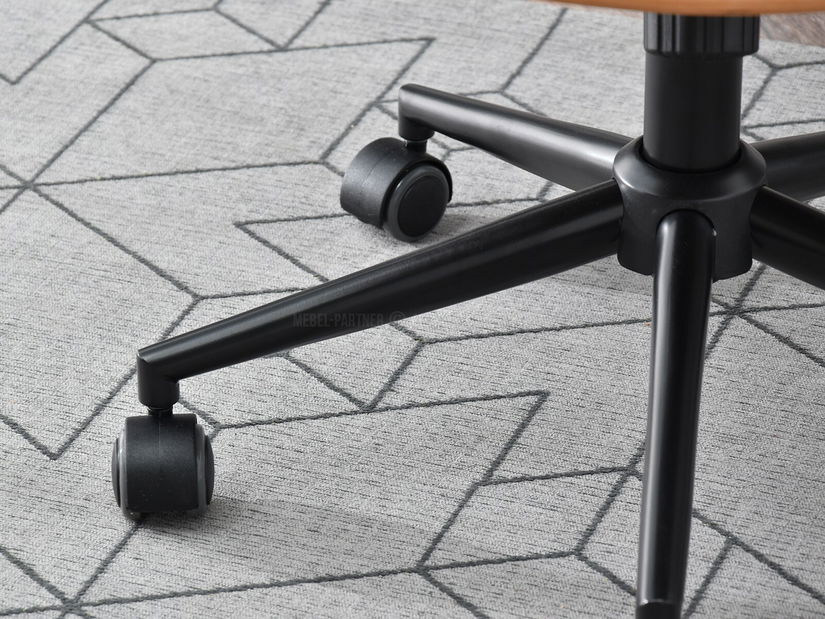 Židle Raynold (ořech tmavý + černá)