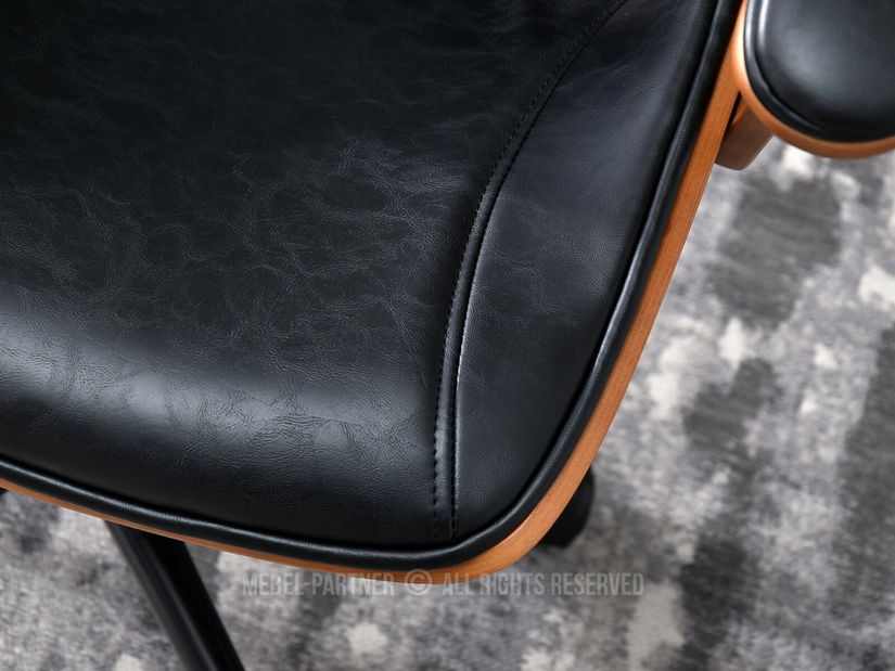 Křeslo Franc (ořech tmavý + černá)