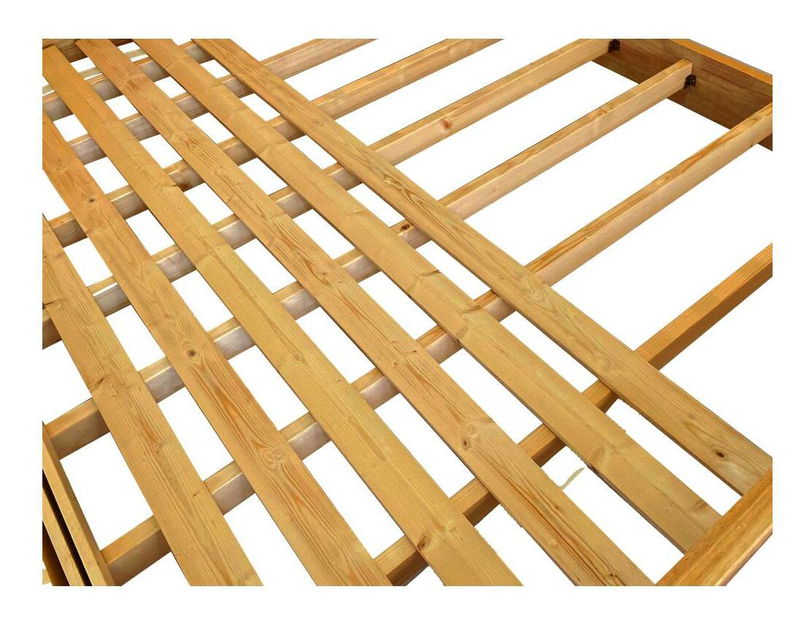 Manželská postel 160 cm Novedades (přírodní) (s roštem)