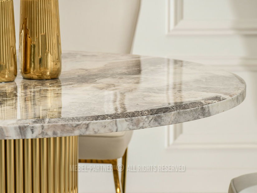 Jídelní stůl Sudoracion (mramor + zlatá)