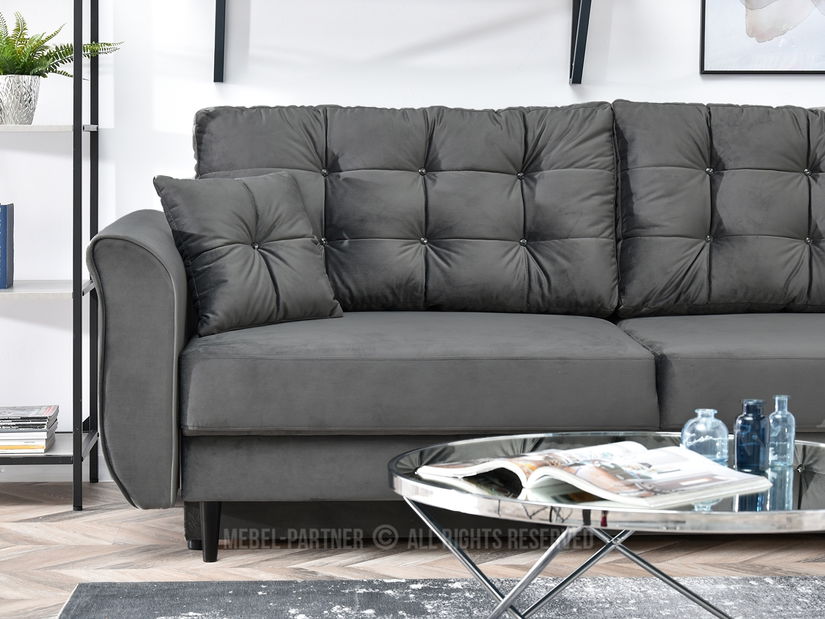 Pohovka dvousedačka Lirica (černá)