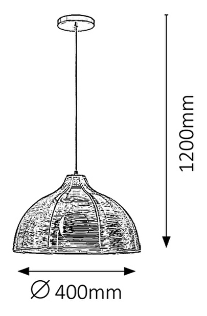 Závěsné svítidlo Oz 2800 (hnědá)