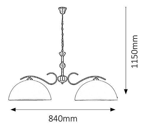 Lustr Aurelia 7139 (bronzová + bílá)